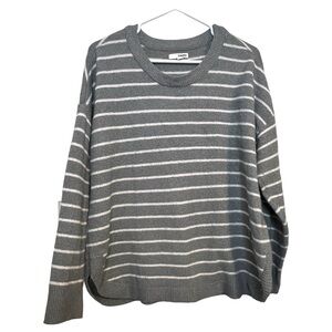 Sonoma grey and white striped sweater size XL